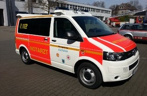 Feuerwehr Bochum: FW-BO: Neues Notarzteinsatzfahrzeug im Dienst