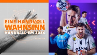 ARD Das Erste: Handball-EM 2026 Halbfinals: Deutschland - Kroatien und D&auml;nemark - Island am Freitag, 30. Januar, ab 17:15 Uhr live im Ersten und in der ARD Mediathek