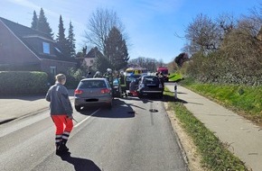 Polizeiinspektion Stade: POL-STD: Deinste: Zwei Leichtverletzte bei Auffahrunfall