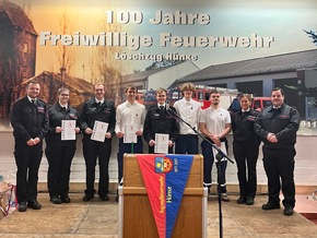 FW Hünxe: Jugendfeuerwehr Hünxe feierte Neujahrsempfang