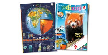 Wort & Bild Verlagsgruppe - Unternehmensmeldungen: XXL-Poster über unsere faszinierende Erde: Das neue medizini macht Lust auf Wissen!