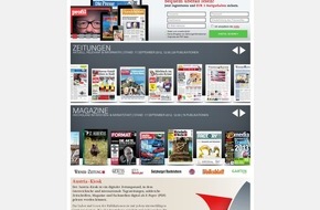 APA-OTS Originaltext-Service GmbH: kiosk.at goes international - Erste deutsche Titel erhältlich - BILD