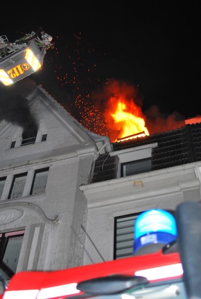 FW-MK: Großbrand in der Innenstadt