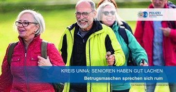 Kreispolizeibehörde Unna: POL-UN: Kreis Unna - Senioren haben gut lachen - Betrugsmaschen sprechen sich rum