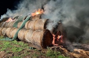 Polizeidirektion Kaiserslautern: POL-PDKL: Brand mehrerer Heuballen