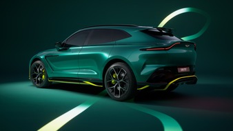 Aston Martin vereint in dem einzigartigen DBX707 AMR24 seine überragende Rennsporthistorie der Formel 1® mit dem Supersportwagen unter den SUV