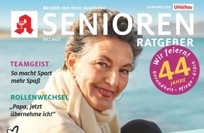 Wort & Bild Verlagsgruppe - Unternehmensmeldungen: Senioren Ratgeber präsentiert sich zum 44. Geburtstag im neuen Kleid noch lebensnäher, mutiger / Neue Rubriken "Für mich - wir zusammen - an deiner Seite" für mehr Übersicht / Digitale ...