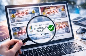 Europ&auml;isches Verbraucherzentrum Deutschland: Olympia 2026: Eintrittskarte oder Lottoschein?