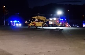 Feuerwehr Wetter (Ruhr): FW-EN: Wetter - Hubschrauberlandung am Abend