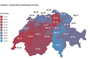 SVIT Schweiz: Online-Wohnungsindex für Mietwohnungen: Insertionsdauer verlängert sich weiter
