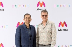 Esprit Holdings Limited: Esprit schließt mit Myntra Partnerschaft für eine erfolgreiche Rückkehr nach Indien / Ausbau des breit gefächerten Online-Vertriebs und Eröffnung von 15 Filialen in den nächsten fünf Jahren