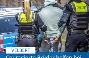 Polizei Mettmann: POL-ME: Couragierte Brüder verfolgten Einbrecher: Festnahme und Vorführung beim Haftrichter - Velbert - 2308040