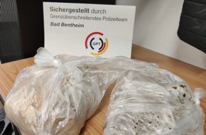 Bundespolizeiinspektion Bad Bentheim: BPOL-BadBentheim: Duo mit zwei Kilo Kokain erwischt / Deutsch-Niederländisches Polizeiteam erfolgreich