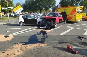 Polizeiinspektion Rotenburg: POL-ROW: Schwerer Verkehrsunfall mit drei Fahrzeugen auf der B 71