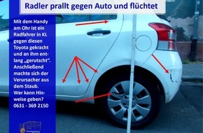 Polizeipräsidium Westpfalz: POL-PPWP: Mit Handy am Ohr Unfall gebaut und geflüchtet