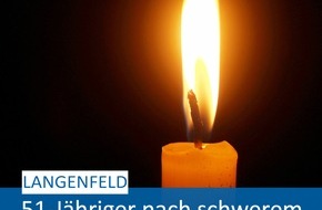 Polizei Mettmann: POL-ME: Nach schwerem Verkehrsunfall: 51-Jähriger verstorben - Langenfeld - 2211093