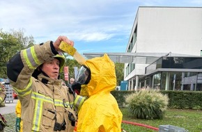 Feuerwehr Konstanz: FW Konstanz: Gefahrstoffeinsatz im Klinikum