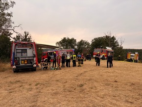 FW-Heiligenhaus: Vegetationsbrand im Stadtteil Isenbügel - rund 50 Einsatzkräfte über drei Stunden im Einsatz