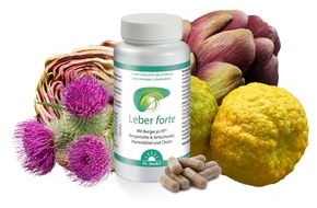 Dr. Jacob's Medical GmbH: NEU: Leber forte von Dr. Jacob's, f&uuml;r eine Leber in Balance * mit wertvollen Extrakten aus Bergamotte, Artischocke und Mariendistel sowie Cholin