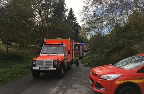 Feuerwehr Heiligenhaus: FW-Heiligenhaus: Verletzte Person im Wald (Meldung 22/2019)
