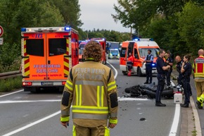 FW-MK: Verkehrsunf&auml;lle mit Motorrad &amp; Fahrrad