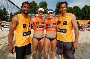 Sky Deutschland: Die smart beach tour startet in Münster erfolgreich in die neue Beach-Volleyball-Saison (FOTO)