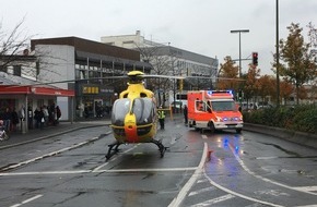 Feuerwehr Iserlohn: FW-MK: Rettungshubschrauber landete in der Innenstadt