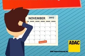 Wechselsaison: Kfz-Versicherung kündigen und sparen / Stichtag 30. November 2017 / ADAC-AutoVersicherung bietet Jubiläumsrabatt bis 6. Dezember 2017