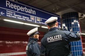 Bundespolizeiinspektion Hamburg: BPOL-HH: S-Bahnhof Reeperbahn: Verdacht auf sexuelle Belästigung