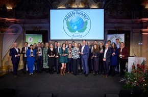 GREEN BRANDS Organisation: 44 Marken sowie Julian Schütter in Wien als GREEN BRANDS Austria ausgezeichnet / Auch der Österreichische Umweltjournalismus-Preis wurde im Rahmen der Gala verliehen