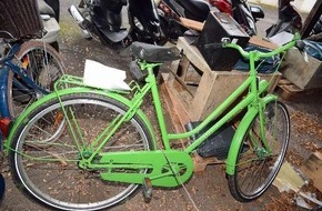 Polizeiinspektion Hildesheim: POL-HI: Polizei sucht Eigentümer eines grünen Fahrrades