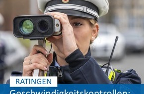 Polizei Mettmann: POL-ME: Unangekündigte Geschwindigkeitskontrollen: 103 waren zu schnell unterwegs - Ratingen - 2404083