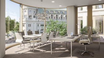 Collection Business Centers GmbH: K&ouml;nigsallee D&uuml;sseldorf: Neuer COLLECTION Business Center Standort im Le Coeur erweitert flexible B&uuml;rofl&auml;chen im Central Business District / Flexible B&uuml;rofl&auml;chen in D&uuml;sseldorf-K&ouml;nigsallee
