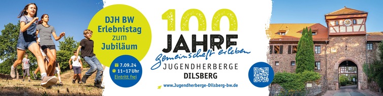 Deutsches Jugendherbergswerk LV Baden-Württemberg e.V.: 100 Jahre Jugendherberge Dilsberg – Ganz schön nachhaltig