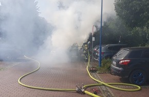 Feuerwehr Schermbeck: FW-Schermbeck: PKW-Brand