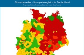 Stromauskunft.de: Studie "Strompreise in Deutschland" / Vergleichende Analyse der Strompreise für 1437 Städte in Deutschland