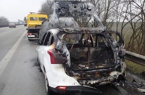 Verkehrsdirektion Mainz: POL-VDMZ: Auto ausgebrannt