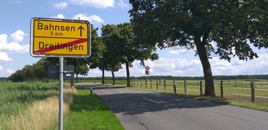 Polizeiinspektion Lüneburg/Lüchow-Dannenberg/Uelzen: POL-LG: ++ Pressemitteilung der Verkehrsunfallkommission Uelzen zu 80km/h auf der Kreisstraße 9 ++ ... nach drei tödlichen Baumunfällen in 2018 ab sofort 80 km/h zwischen Dreilingen und ...