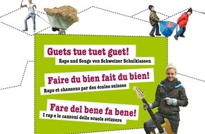 Migros-Genossenschafts-Bund Direktion Kultur und Soziales: Migros-Kulturprozent: Gewinner des Songtext-Wettbewerb "Guets tue tuet guet!" 2012/2013 / Schweizer Schulklassen rappen und singen für freiwilliges Engagement