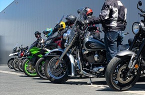 Polizeipräsidium Mittelhessen - Pressestelle Marburg-Biedenkopf: POL-MR: Polizei Mittelhessen lädt ein zur Biker-Safety-Tour - Anmeldung ist zwingend notwendig!