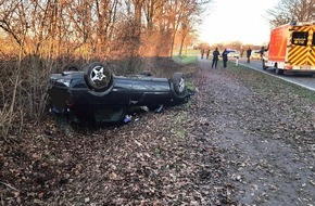 Feuerwehr Schermbeck: FW-Schermbeck: Verkehrsunfall auf der Erler Straße