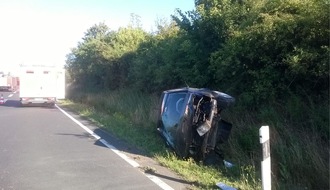 Polizeiinspektion Göttingen: POL-GÖ: (391/2018) A 7 bei Hann. Münden: 54 Jahre alter Autofahrer aus Göttingen bei Unfall schwer verletzt, Unfallursache noch ungeklärt