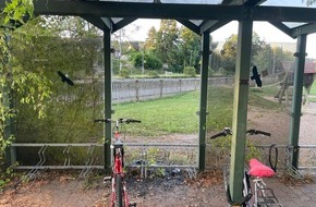 Polizeiinspektion Rockenhausen: POL-PIROK: Fahrradunterstand beschädigt
