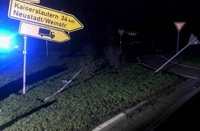 Polizeidirektion Neustadt/Weinstraße: POL-PDNW: Unerlaubtes Entfernen vom Unfallort
