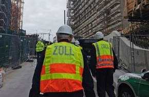 Hauptzollamt Hamburg: HZA-HH: Zoll nimmt Baubranche ins Visier // Hauptzollamt Hamburg überprüft 174 Arbeitnehmer auf Großbaustellen