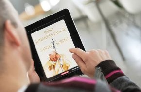 dpa Picture-Alliance GmbH: Papst mobil - Weltbild und picture alliance bringen zur Seligsprechung von Johannes Paul II. die Wissens-App "SANTO SUBITO" in den App Store (mit Bild)