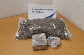 Bundespolizeiinspektion Bad Bentheim: BPOL-BadBentheim: Drogenschmuggler mit Rauschgift für rund 11.000 Euro an der Grenze erwischt