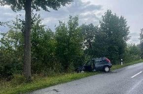 Polizeiinspektion Hildesheim: POL-HI: Schwerer Baumunfall fordert eine schwerverletzte Person