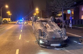 Polizei Rhein-Erft-Kreis: POL-REK: 241209-2: Auto landete auf dem Dach
