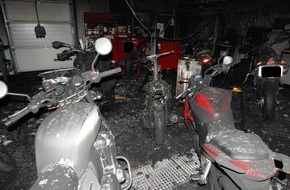 Polizeidirektion Montabaur: POL-PDMT: Brand in Motorrad-Center Altendiez